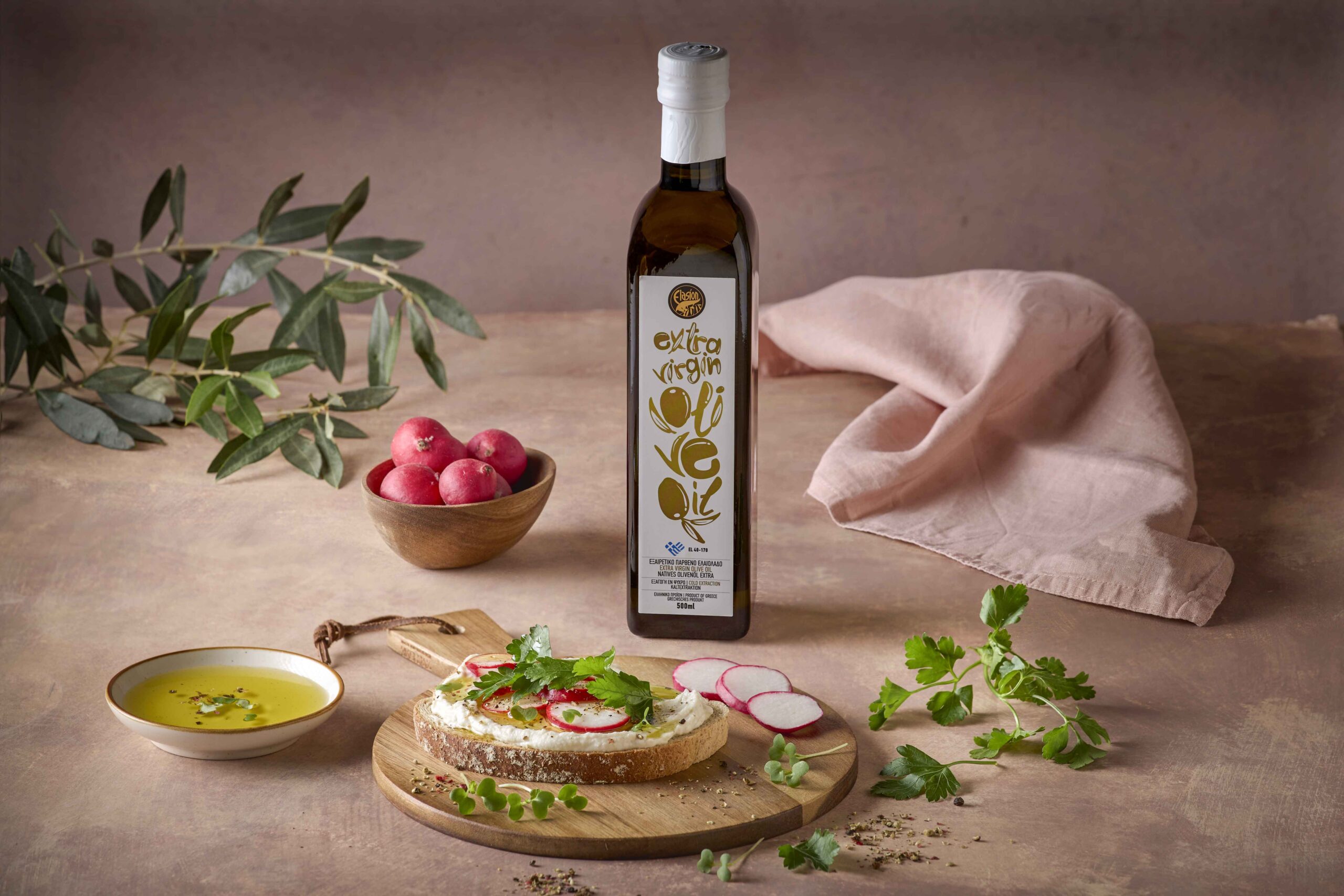 ELASION Extra Virgin Olive Oil glass bottles