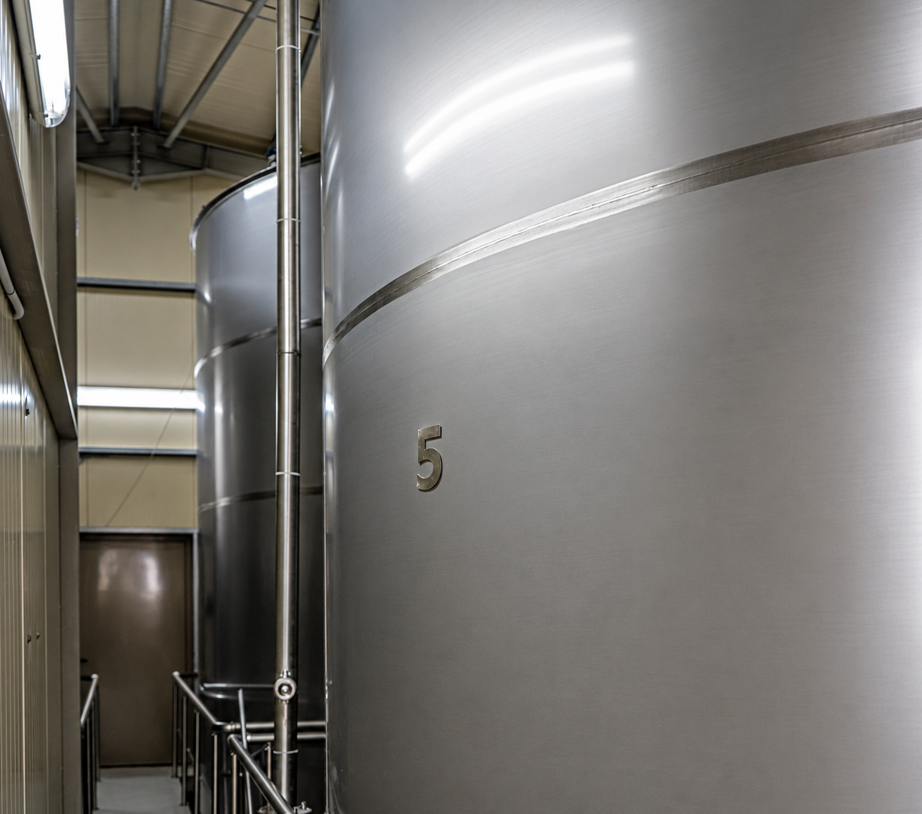 Quality control and olive oil storage at ELASION facilities in Crete