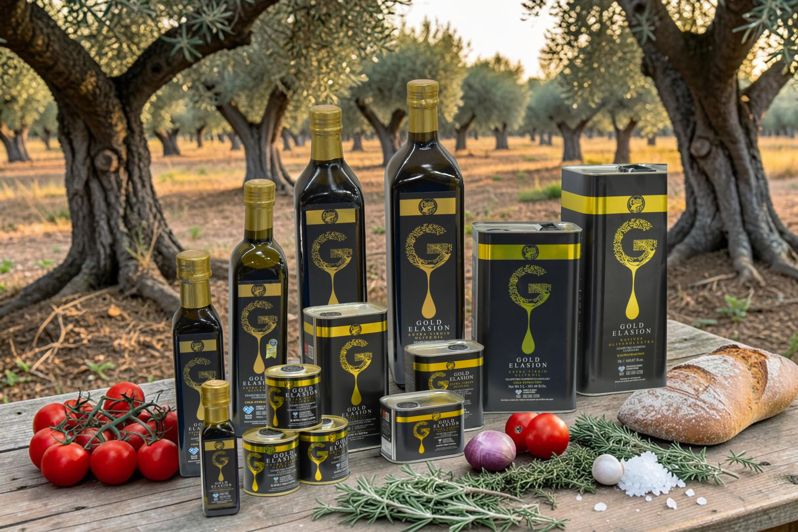 ELASION Gold Extra Virgin Olive Oil bottle